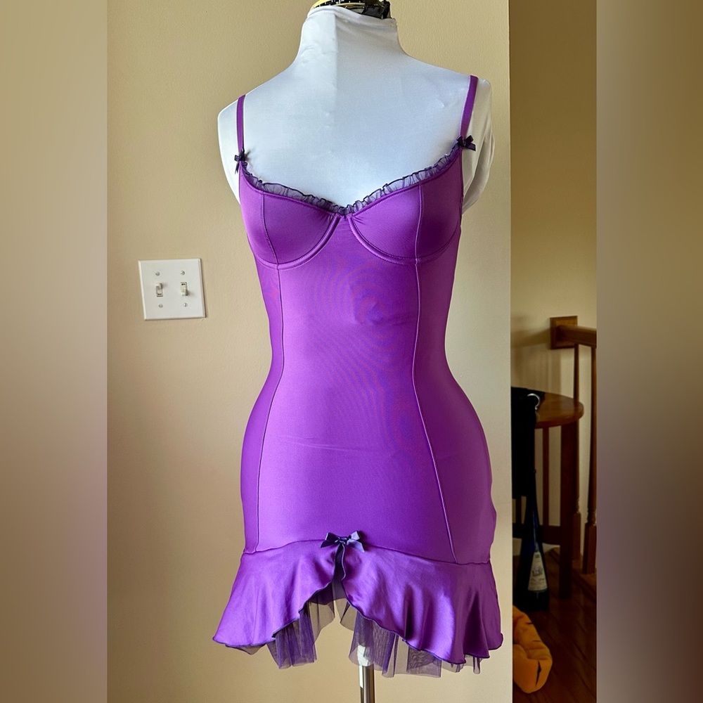 NWT Victorias Secret Sexy Little Things Burlesque Style Slip Dress 34b
